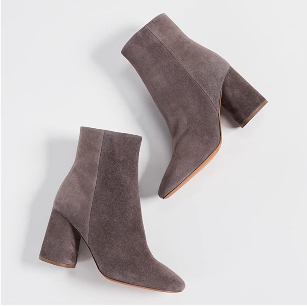 Vince Ridley Grey Suede Ankle Boots‎ Size 7.5
